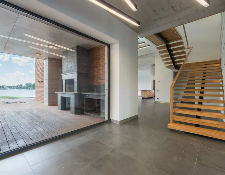 stair and railing contractor in philadelphia installing staircase and railing